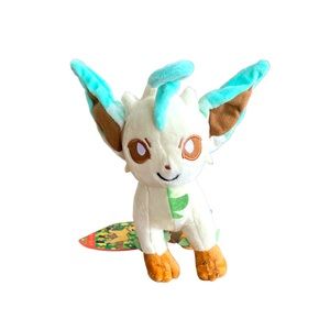 NWT Pokemon Leafeon Eevee Evolutions Plush Toy Stuffed Animal Soft Doll